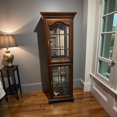 Jasper Cabinet Company Glass and Wood Curio Cabinet