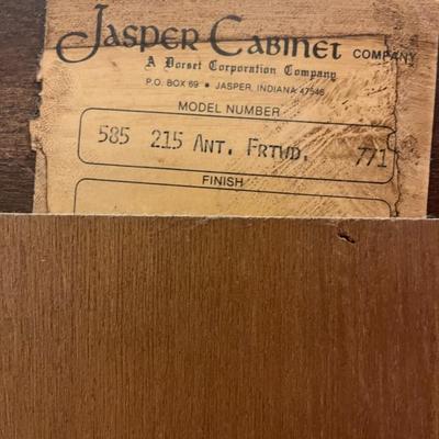 Jasper Cabinet Company Glass and Wood Curio Cabinet