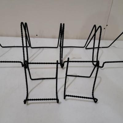6 Black Display Holders