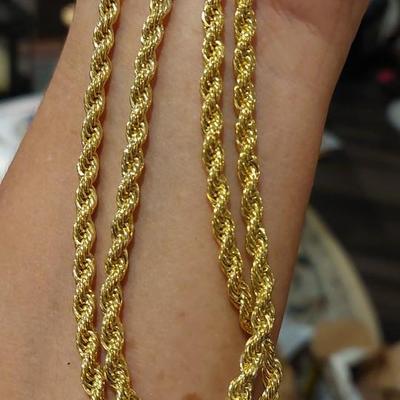 18" 10kt solid gold chain