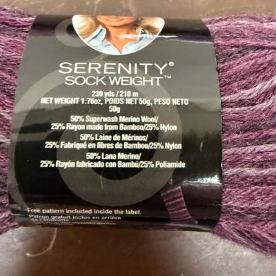 Yarn Lot #1 - pink purple lavender - PREMIER DAZZLEAIRE LION BRAND IMAGINE
