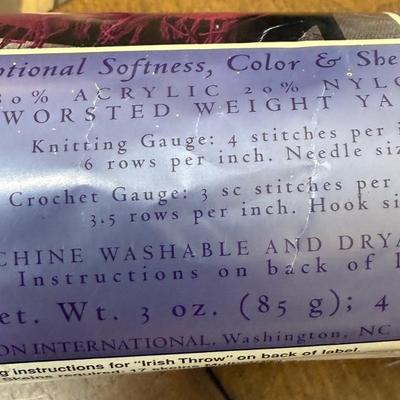 Yarn Lot #1 - pink purple lavender - PREMIER DAZZLEAIRE LION BRAND IMAGINE