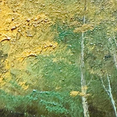 Vintage Painting: Oil on Masonite Landscape