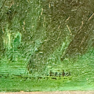 Vintage Painting: Oil on Masonite Landscape