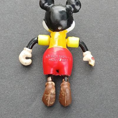 Vintage trapeze Donald Duck & Mickey Mouse figures