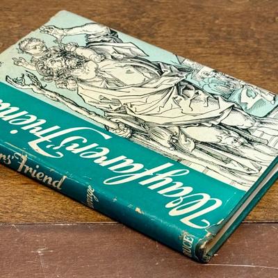 Sale Photo Thumbnail #469: Published in 1947. Dust cover has some minor damage.  Minor page yellowing, no stains, tears or water damage. A retelling of the story of St. Christopher.