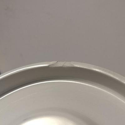 Sale Photo Thumbnail #146: Vintage Hand Painted Ges Gesch Germany Porcelain Storage Box with Lid- Approx 5 1/2" in Diameter.  Item has chipping and discoloration- please see all pictures.