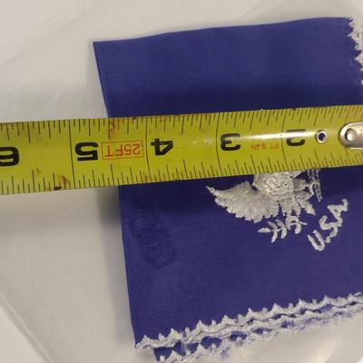 Sale Photo Thumbnail #171: Antique WWII Era Embroidered Sweetheart Handkerchief