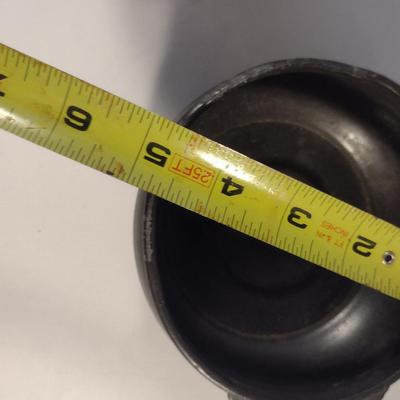 Sale Photo Thumbnail #199: Rare Antique HMS Lion WW1 Royal Navy Pewter Bowl and Unmarked Porringer