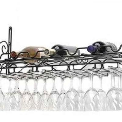 Wine Bottles and Glasses Rack