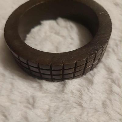 Vintage 80s GLASS BEAD NECKLACE CHICO’S ROPE CHOKER BRASS CUFF BRACELET WOOD BRACELET