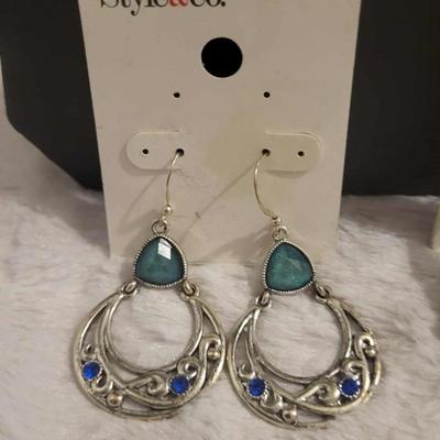 5 Pair dangle earrings March K., Style and CO., So Good.