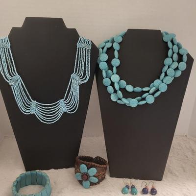 6 Piece of southwestern style jewelry