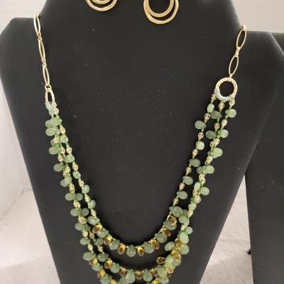 Anthropologie necklace and earrings, 2 Other designer necklaces