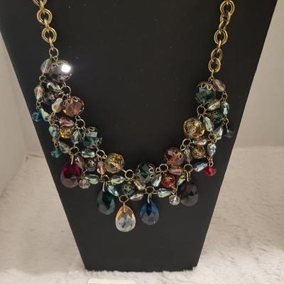 Beautiful glass bead, necklace, So Good earrings, Adjustable ring.