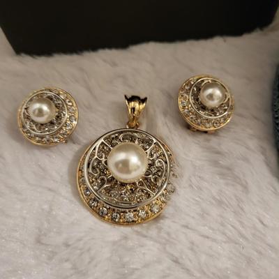 Rings size 7 to 7.5, pendant set, pearl necklace