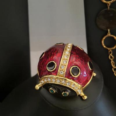 7 Peace lot, ladybug Trinket box