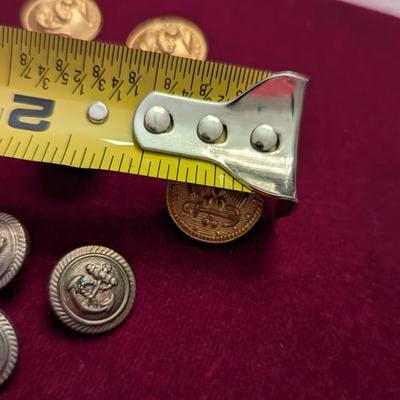 Sale Photo Thumbnail #2648: Vintage Navy Button Hole Lapel Pin Flying Eagle #11
