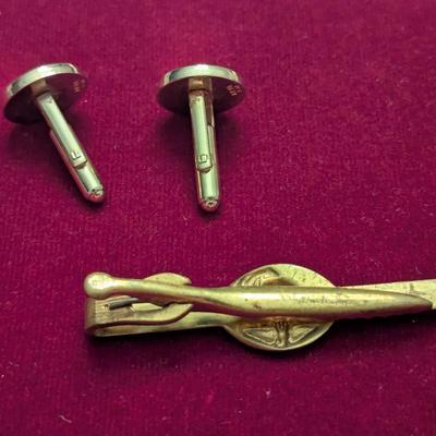 Sale Photo Thumbnail #2656: USMC Tie Clasp & Cuff Links #13