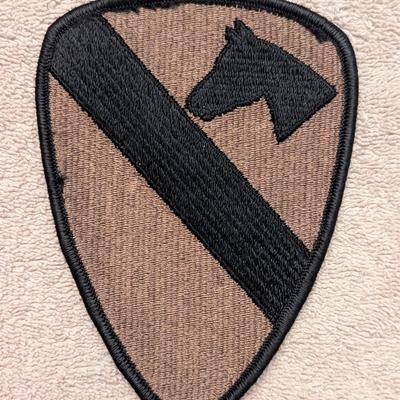 Sale Photo Thumbnail #2700: US Army 1st Cavalry Division Subdued Fatigue Patch