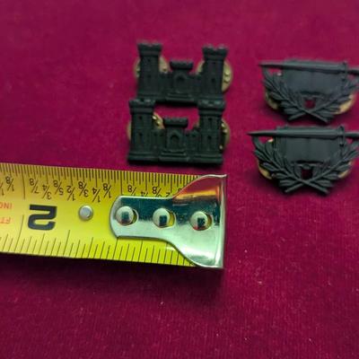 Sale Photo Thumbnail #2742: Army Corps Engineer's Castle Set - Army Staff Specialist Pins - Transportation & Finance #28