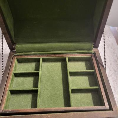 Skull jewelry box tie pin, Eagle brooch, Cuff links.