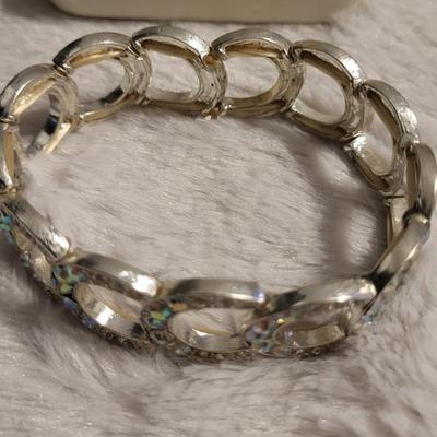 Rhinestone and silver tone jewelry