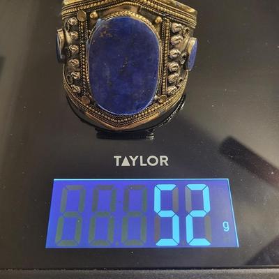 Beautiful 925 Afghani cuff bracelet. 52 g handcrafted.