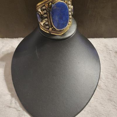 Beautiful 925 Afghani cuff bracelet. 52 g handcrafted.
