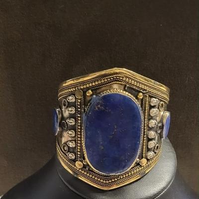 Beautiful 925 Afghani cuff bracelet. 52 g handcrafted.