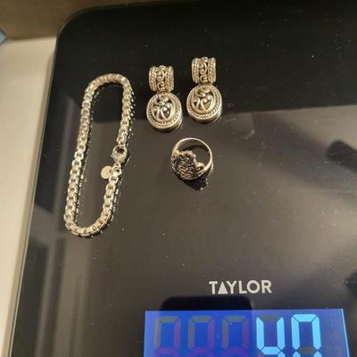 Sterling lot 40 g ring size 5