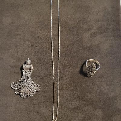Silver 925 lot 24 g ring 7 1/2