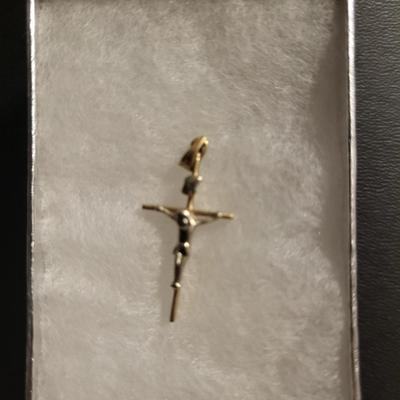 14k Gold cross pendant.
