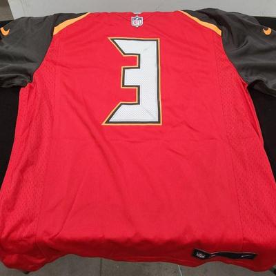 NIke Tampa Bay Buccaneers Jameis Winston #3 Jersey Mens L Large On Field NFL White