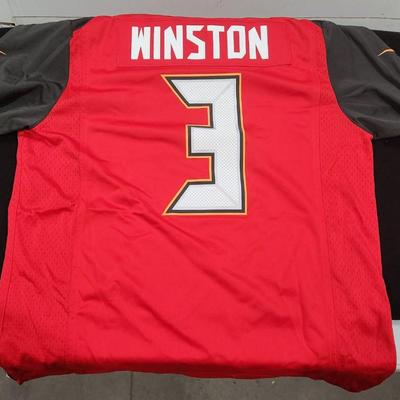 NIke Tampa Bay Buccaneers Jameis Winston #3 Jersey Mens L Large On Field NFL White