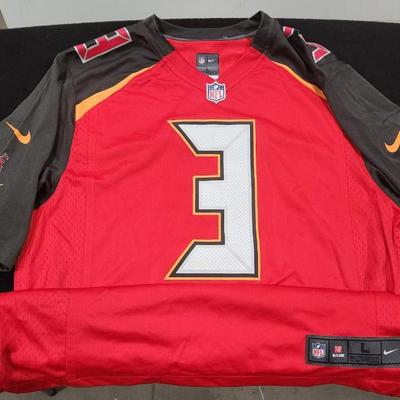 NIke Tampa Bay Buccaneers Jameis Winston #3 Jersey Mens L Large On Field NFL White