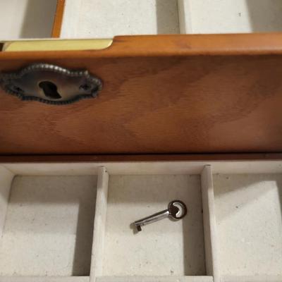 Lovely jewelry box with a key