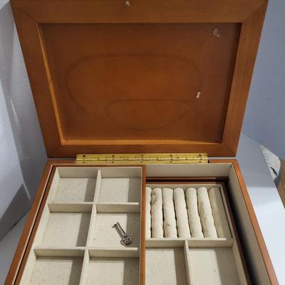 Lovely jewelry box with a key