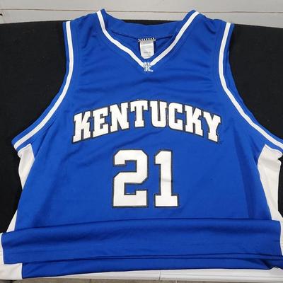 Vintage Kentucky Wildcats Game jersey #21 Blue & Silver XL