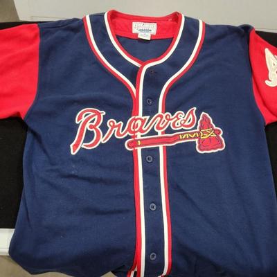 Vintage Atlanta Braves David Justice #23 Starter Game Jersey Medium M 90s