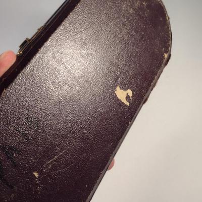 Sale Photo Thumbnail #226: Pair of Antique Repousse' Spoons with Storage Case- Circa 1870.  Items were curated from Scotland for Cannell & Chaffin.