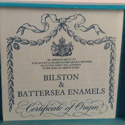 Sale Photo Thumbnail #246: Bilston & Battersea Enameled Box 'Happiness'- With Original Box and COO