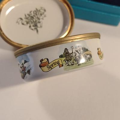 Sale Photo Thumbnail #249: Bilston & Battersea Enameled Box 'Happiness'- With Original Box and COO