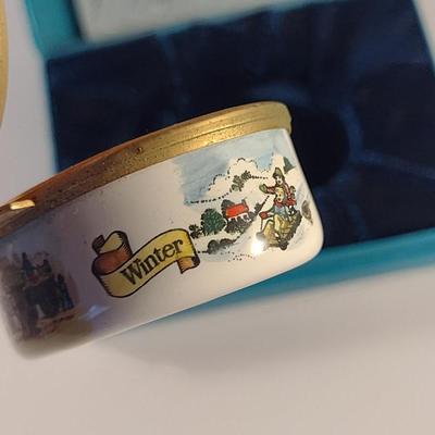 Sale Photo Thumbnail #251: Bilston & Battersea Enameled Box 'Happiness'- With Original Box and COO