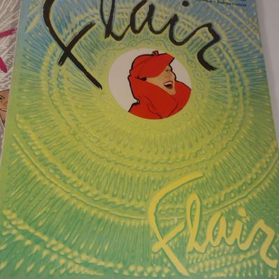 Sale Photo Thumbnail #286: Vintage Flair Magazine- Five Issues- Sept 1950 to Jan 1951.  Four issues in good condition, one is heavily worn.