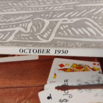 Sale Photo Thumbnail #282: Vintage Flair Magazine- Five Issues- Sept 1950 to Jan 1951.  Four issues in good condition, one is heavily worn.