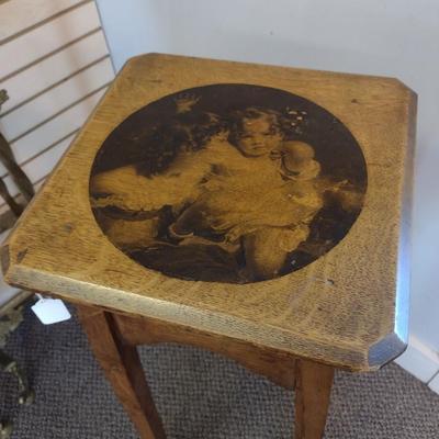 Sale Photo Thumbnail #2220: Vintage Solid Wood Maple Fern Stand