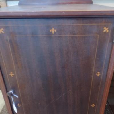 Sale Photo Thumbnail #2245: Vintage Mahogany Phonograph and Record Cabinet