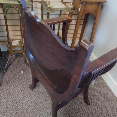 Sale Photo Thumbnail #2276: Antique North Wind Throne Chair