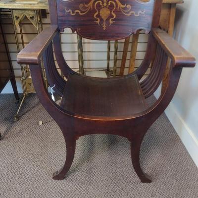 Sale Photo Thumbnail #2271: Antique North Wind Throne Chair
